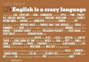 Our crazy English language
